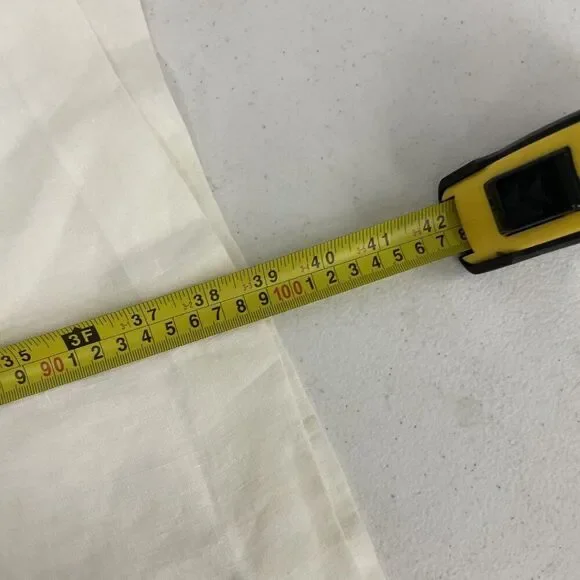 Massimo Dutti Womens Midi Dress XS White Black Linen Sleeveless 6698/231 NWT - Picture 10 of 11